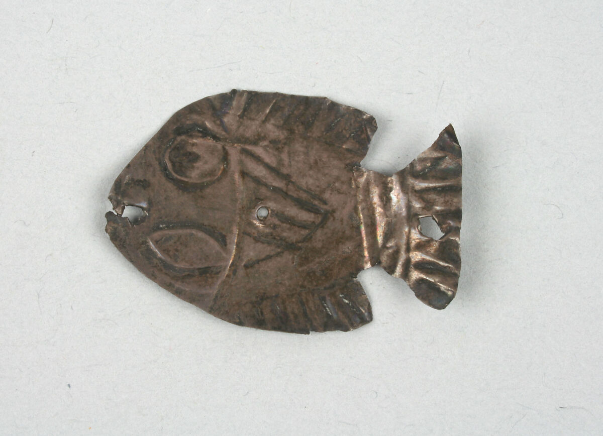 Fish Ornament, Silver, Peru; central coast (?) 