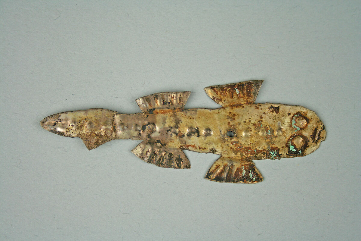 Fish Ornament, Silver, Peru; central coast (?) 