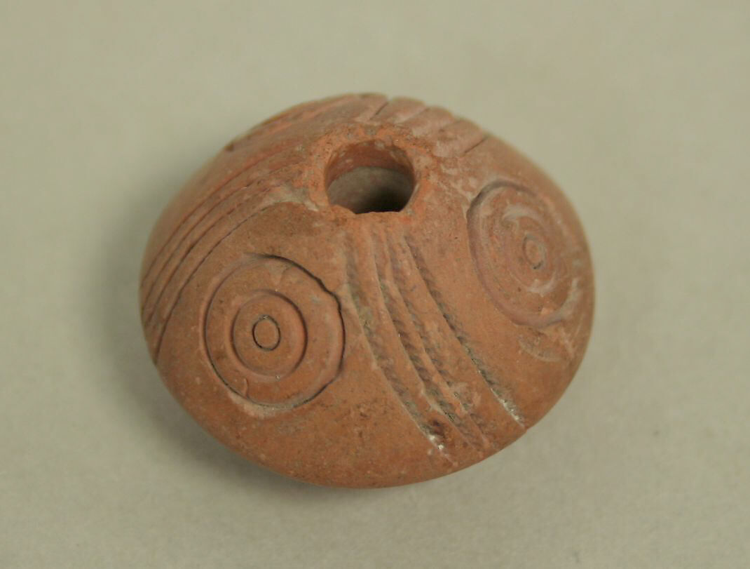 Spindle Whorl, Ceramic, Peruvian; north coast (?) 