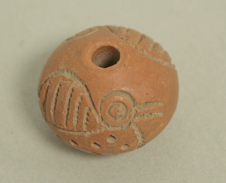 Spindle Whorl, Ceramic, Peruvian; north coast (?) 