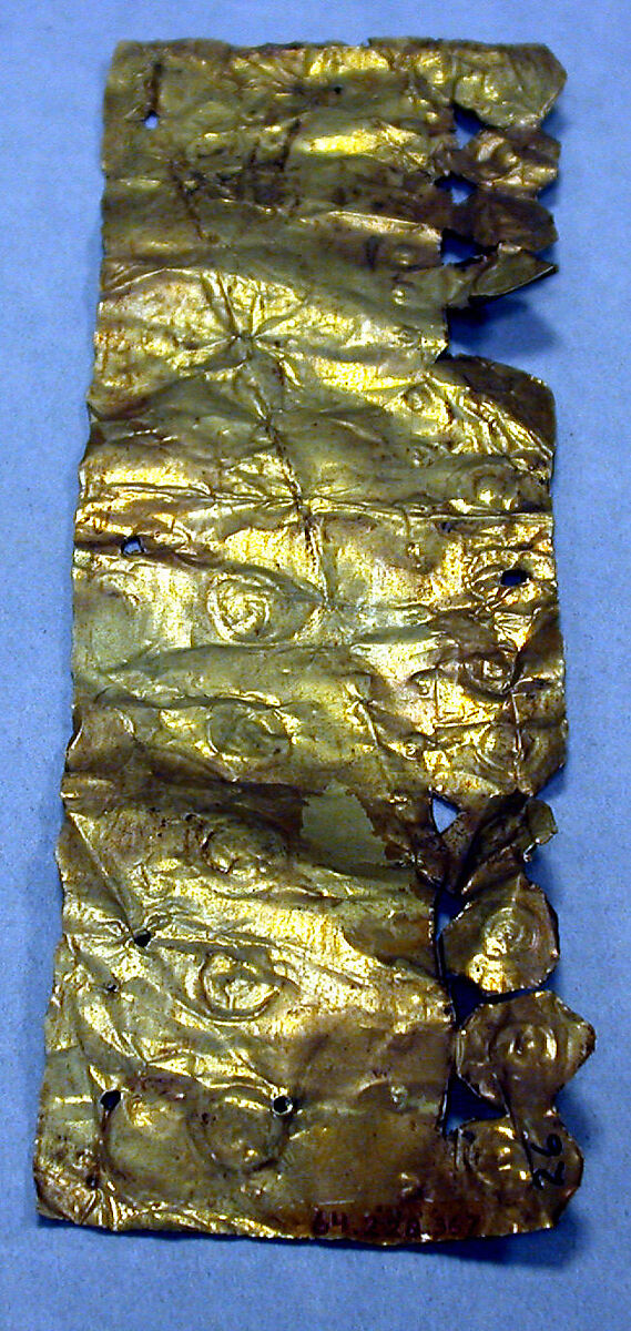 Gold Sheet Ornament, Gold (hammered), Peruvian 
