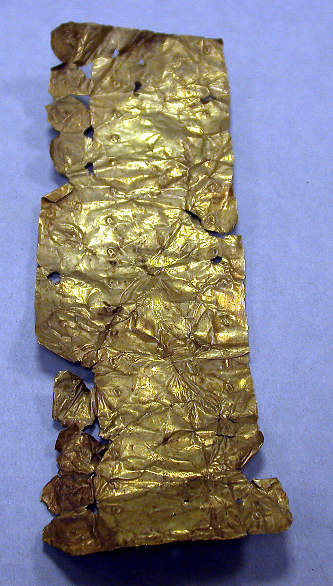 Gold Sheet Ornament, Gold (hammered), Peruvian 