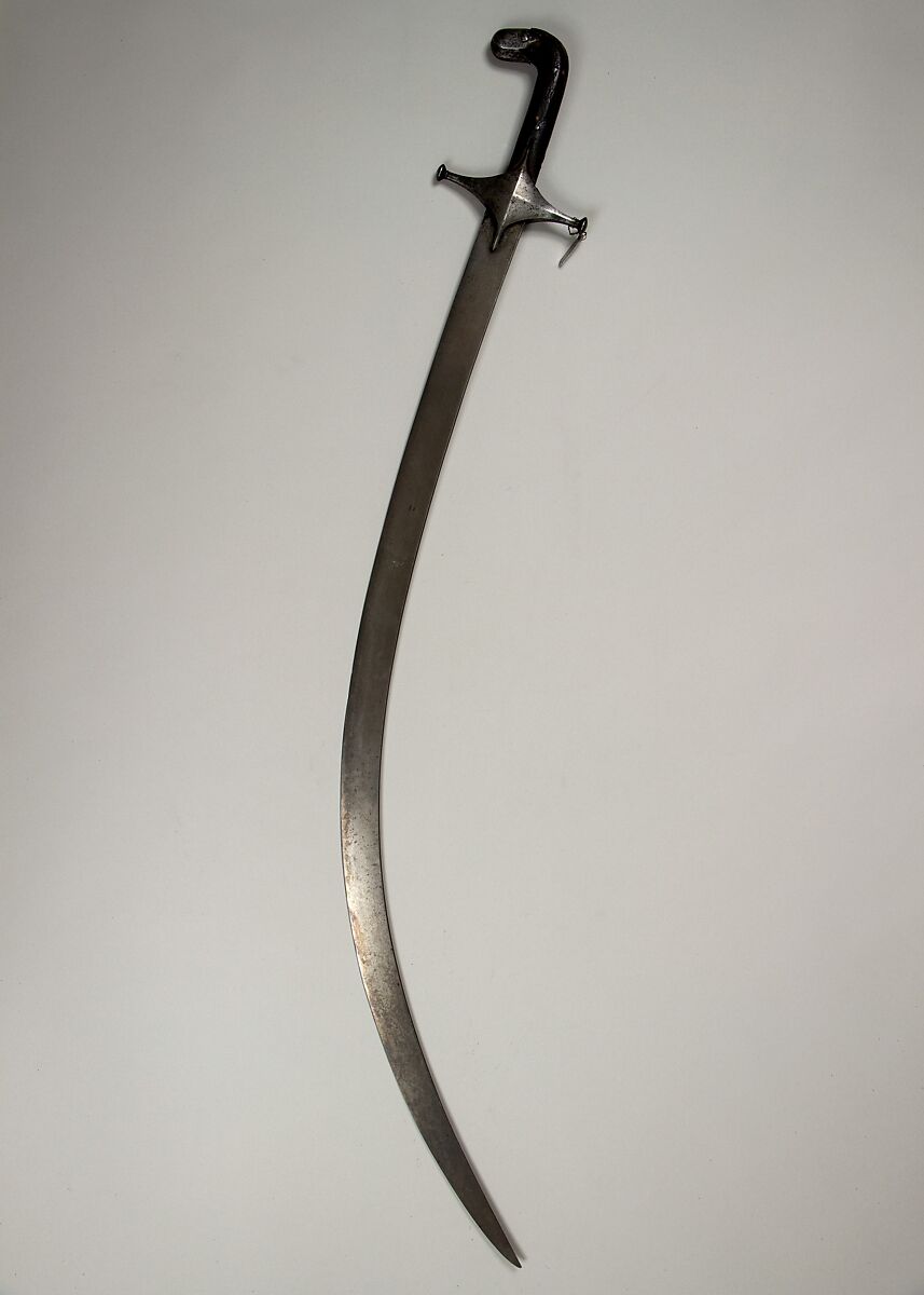 Sword (Shamshir), Steel, leather, Persian 