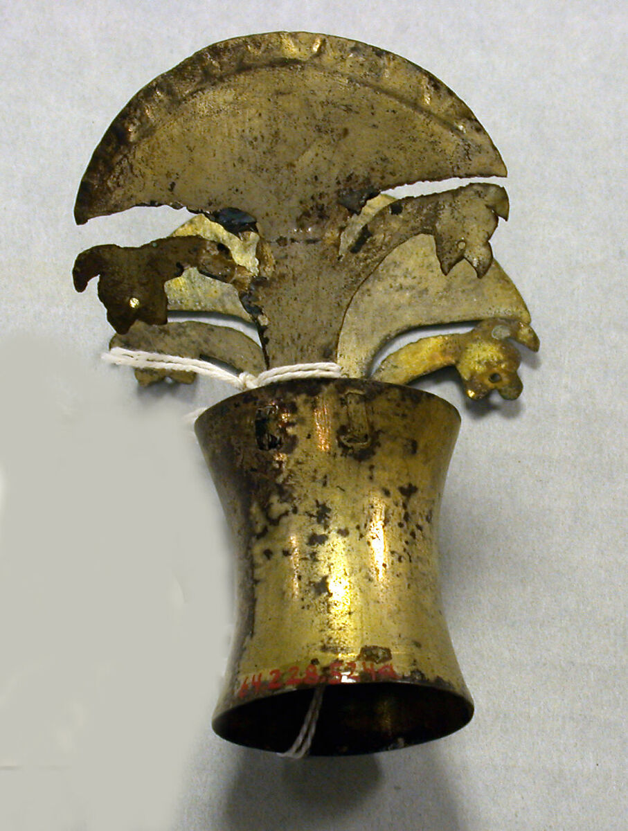 Hammered Silver Miniature Crown, Silver (hammered), gilt, Peru; north or central coast (?) 