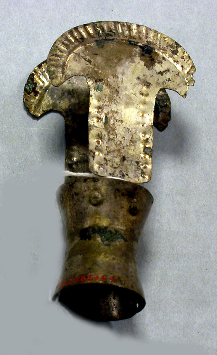 Hammered Silver Miniature Crown, Silver (hammered), gilt, Peru; north or central coast (?) 