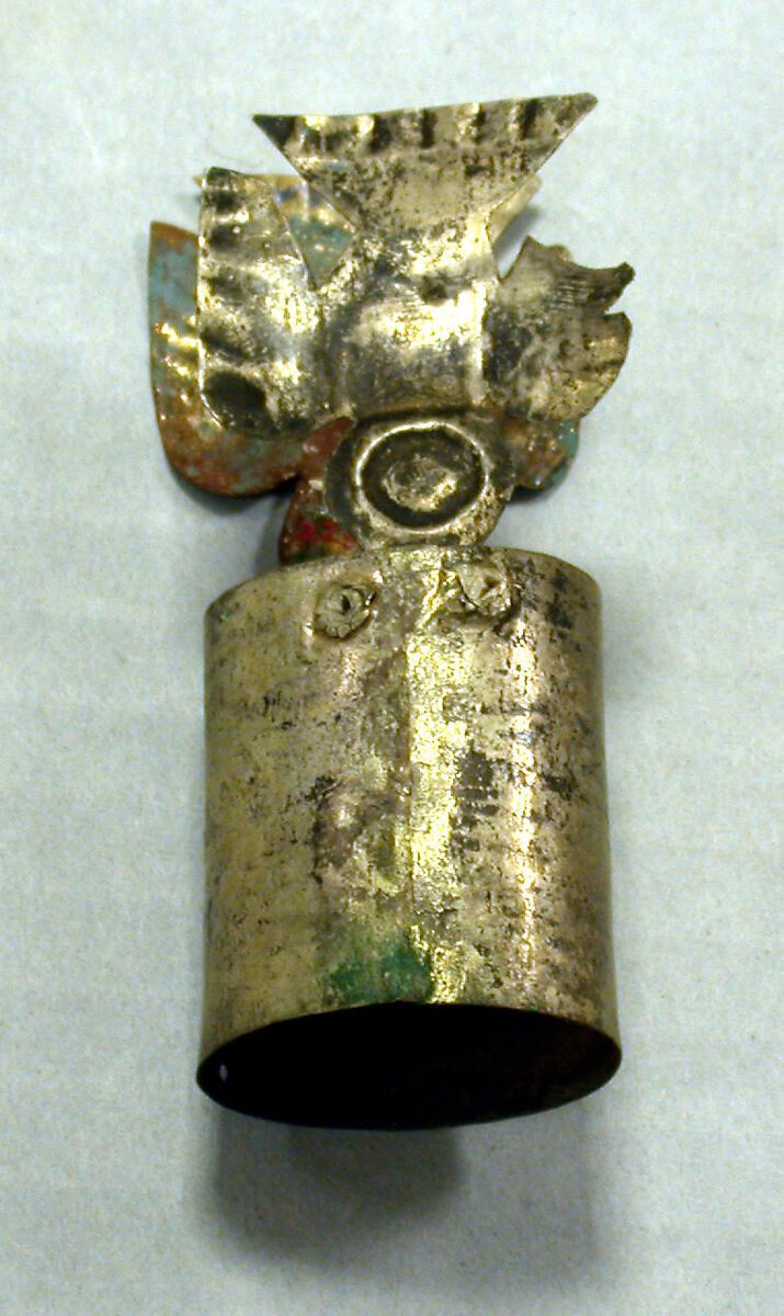 Miniature Crown Plume, Silver (hammered), gilt, Peru; north or central coast (?) 