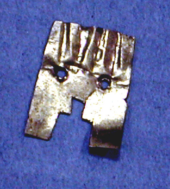 Hammered Gold Ornament Fragment, Gold, Peruvian 