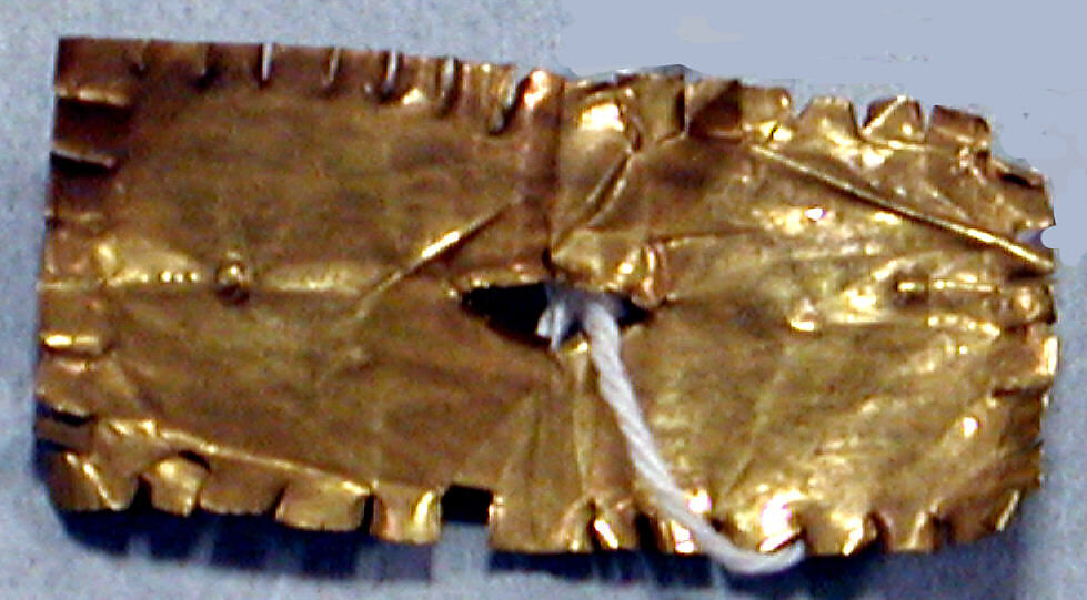 Gold Sheet Fragment, Gold, Peruvian 