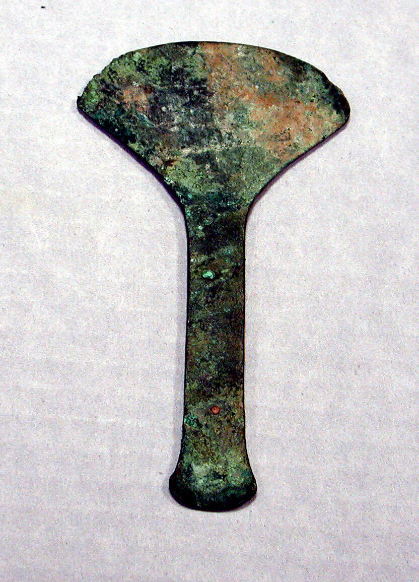 Ceremonial Knife (Tumi), Copper (hammered), Moche 