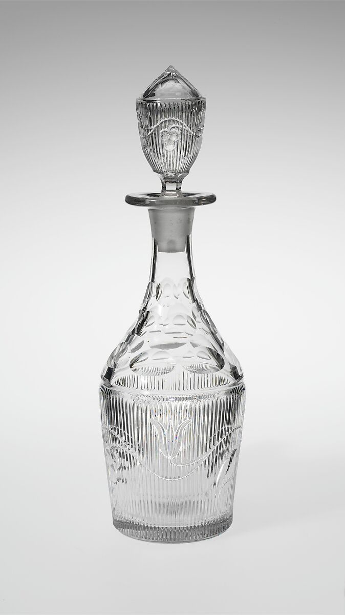 Decanter, Pressed glass 