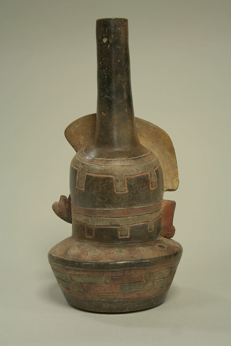 Bottle: Head, Ceramic, Cupisnique