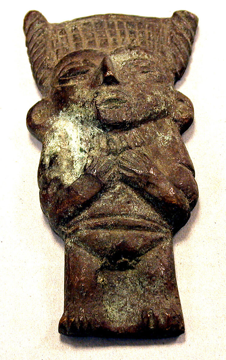 Cast Bronze Figure Ornament, Bronze (cast), Peruvian 