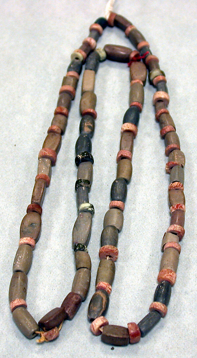 Beaded Necklace, Shell, stone, Peru; north coast (?) 