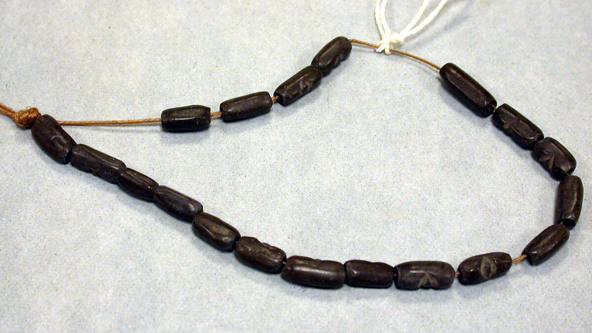 Necklace of Stone Beads, Stone, Peru; north coast (?) 