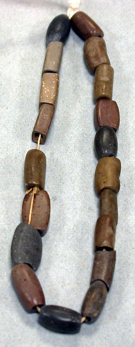 Necklace of Stone Beads, Stone, Peru; north coast (?) 