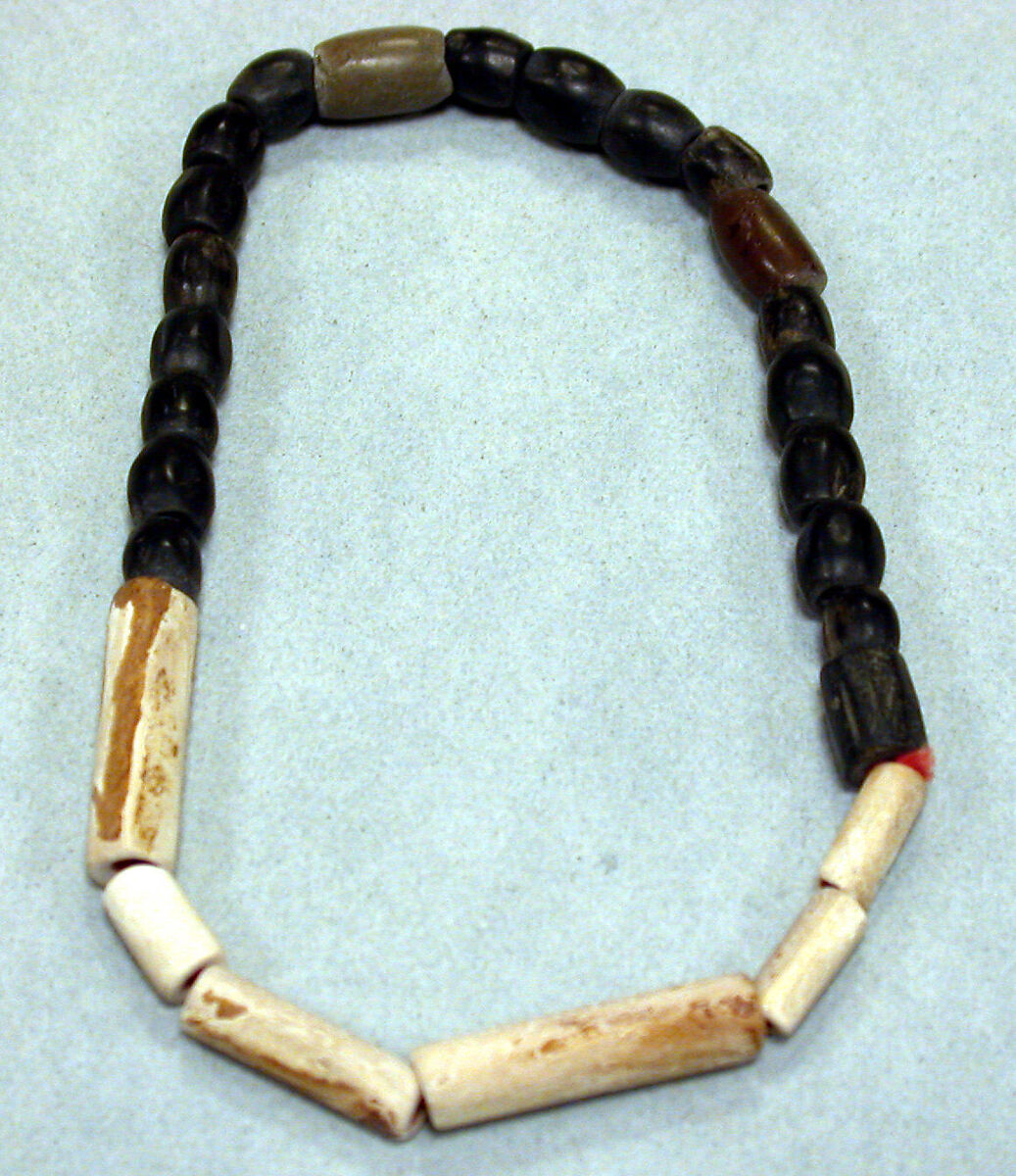 Necklace of Stone and Shell Beads, Stone, shell, Peru; north coast (?)