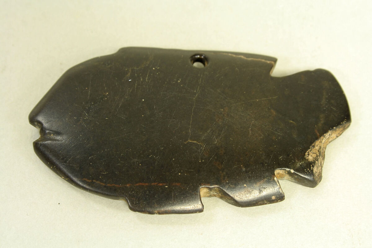 Stone Fish Pendant, Stone, Peru; north coast (?) 