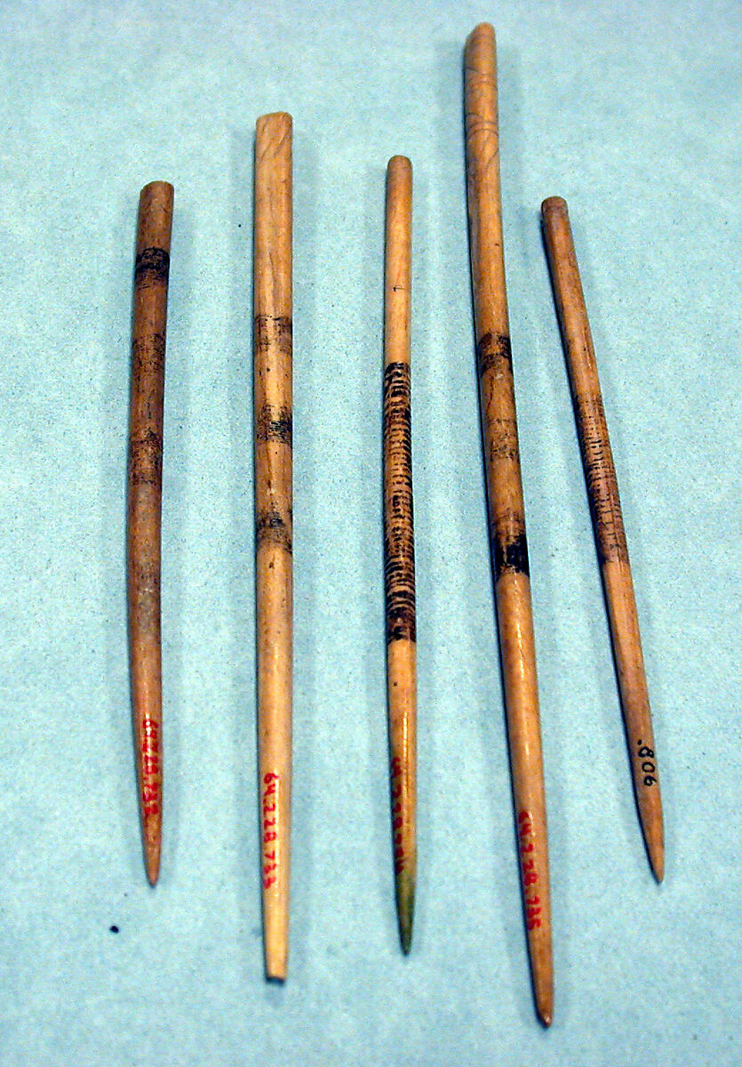 Bone Weaving Bobbin, Bone, Peru; north coast (?)