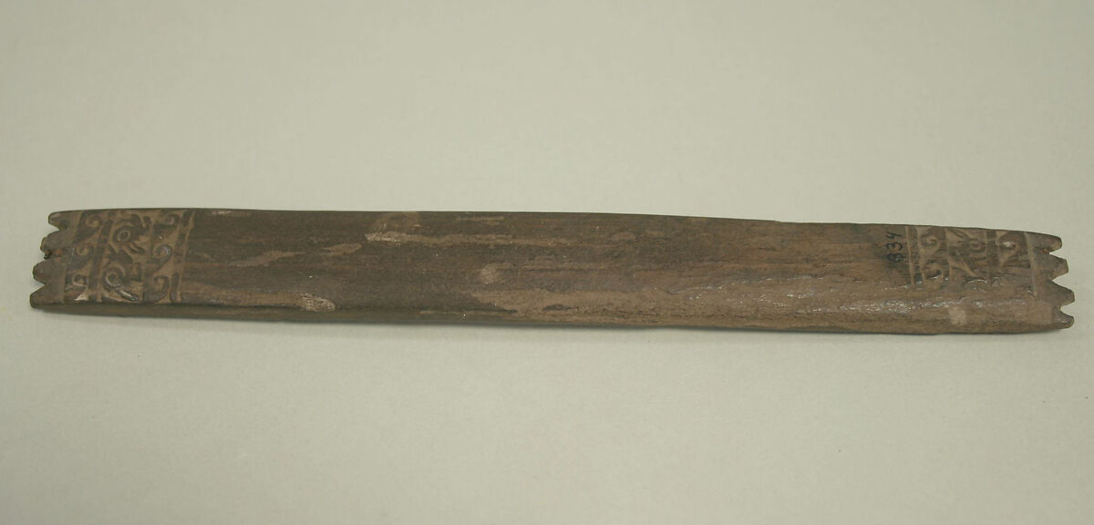 Wooden Weaving Tool, Wood, Peru; north or central coast (?) 