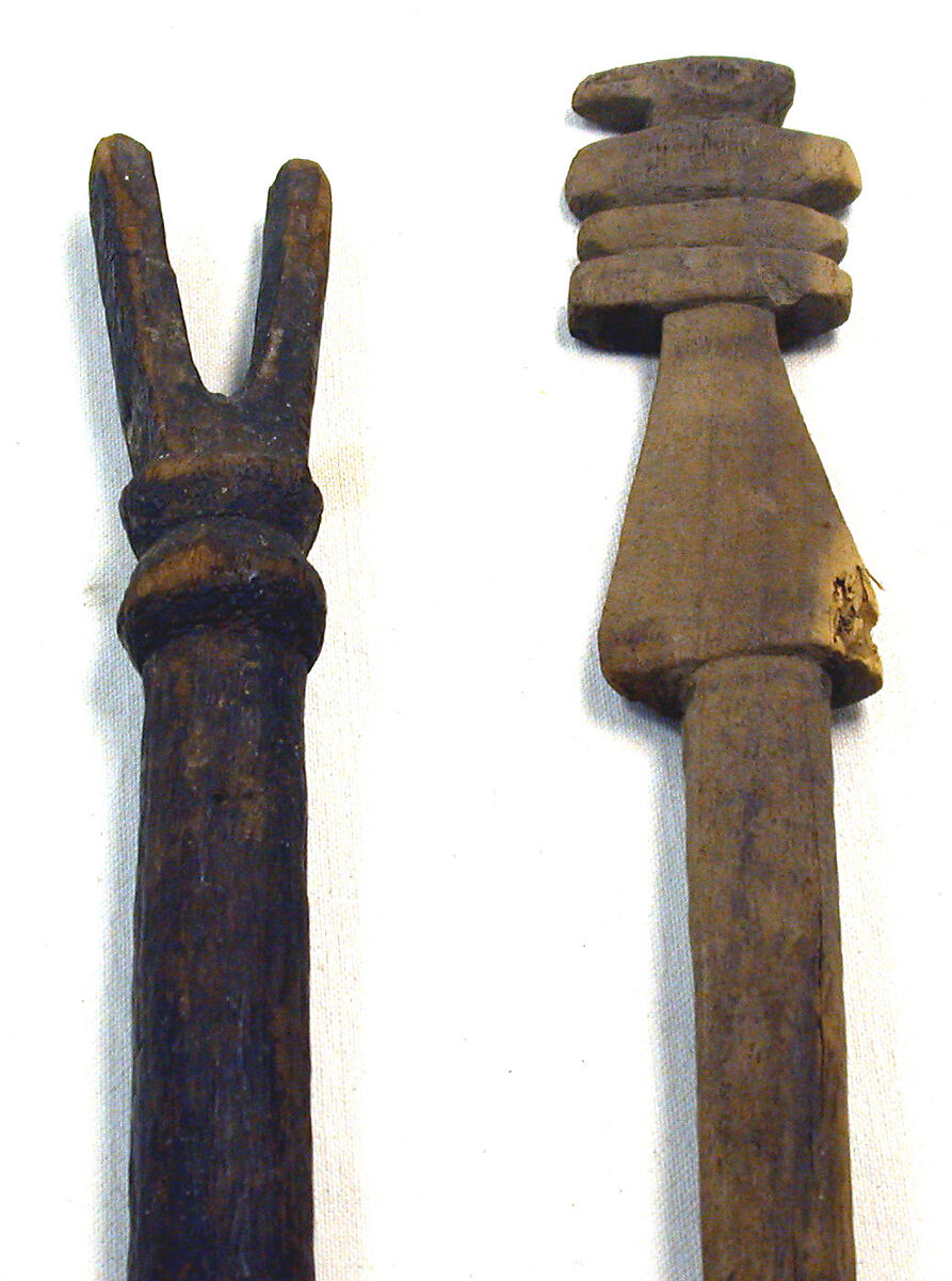 Forked Wooden Staff, Wood, Peruvian
