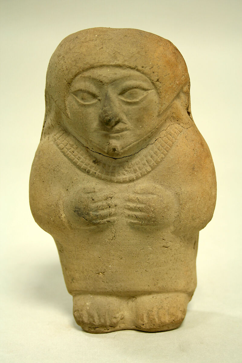 Standing Ceramic Figure, Ceramic, Moche 