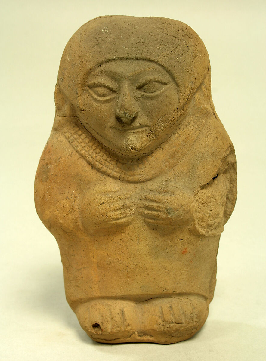 Standing Ceramic Figure, Ceramic, Moche 