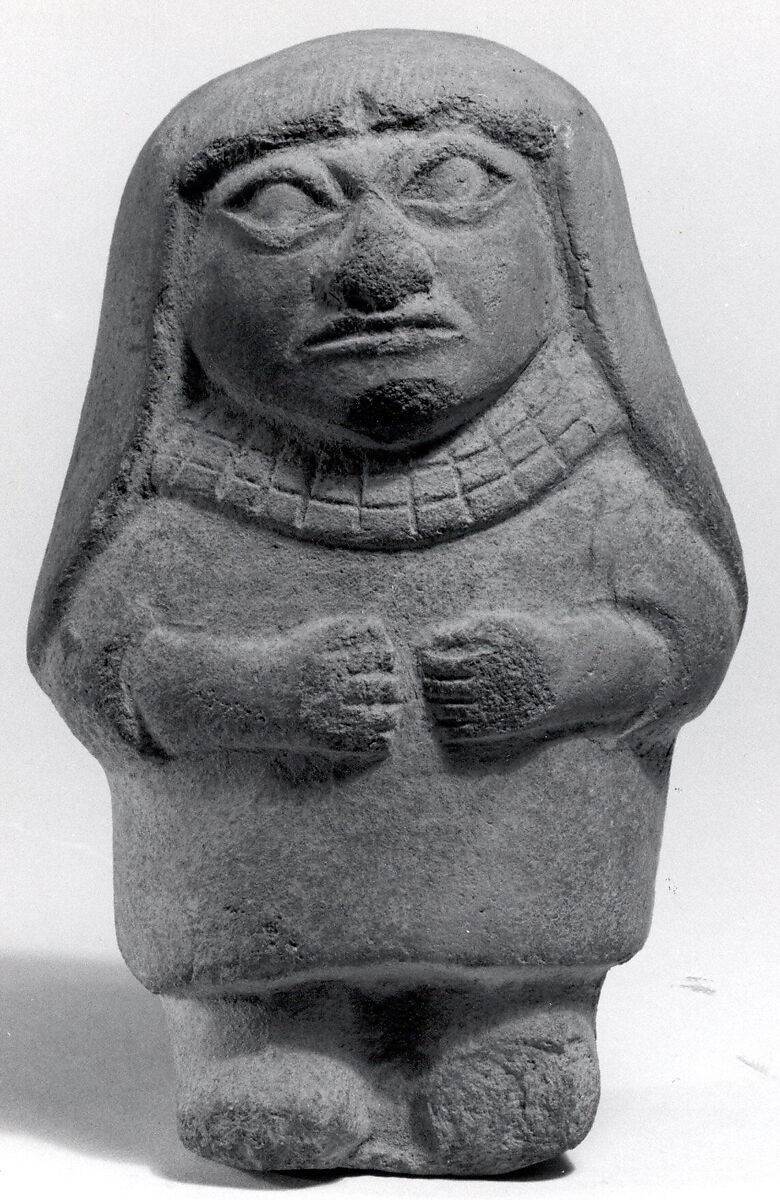 Standing Ceramic Figure, Ceramic, pigment, Moche