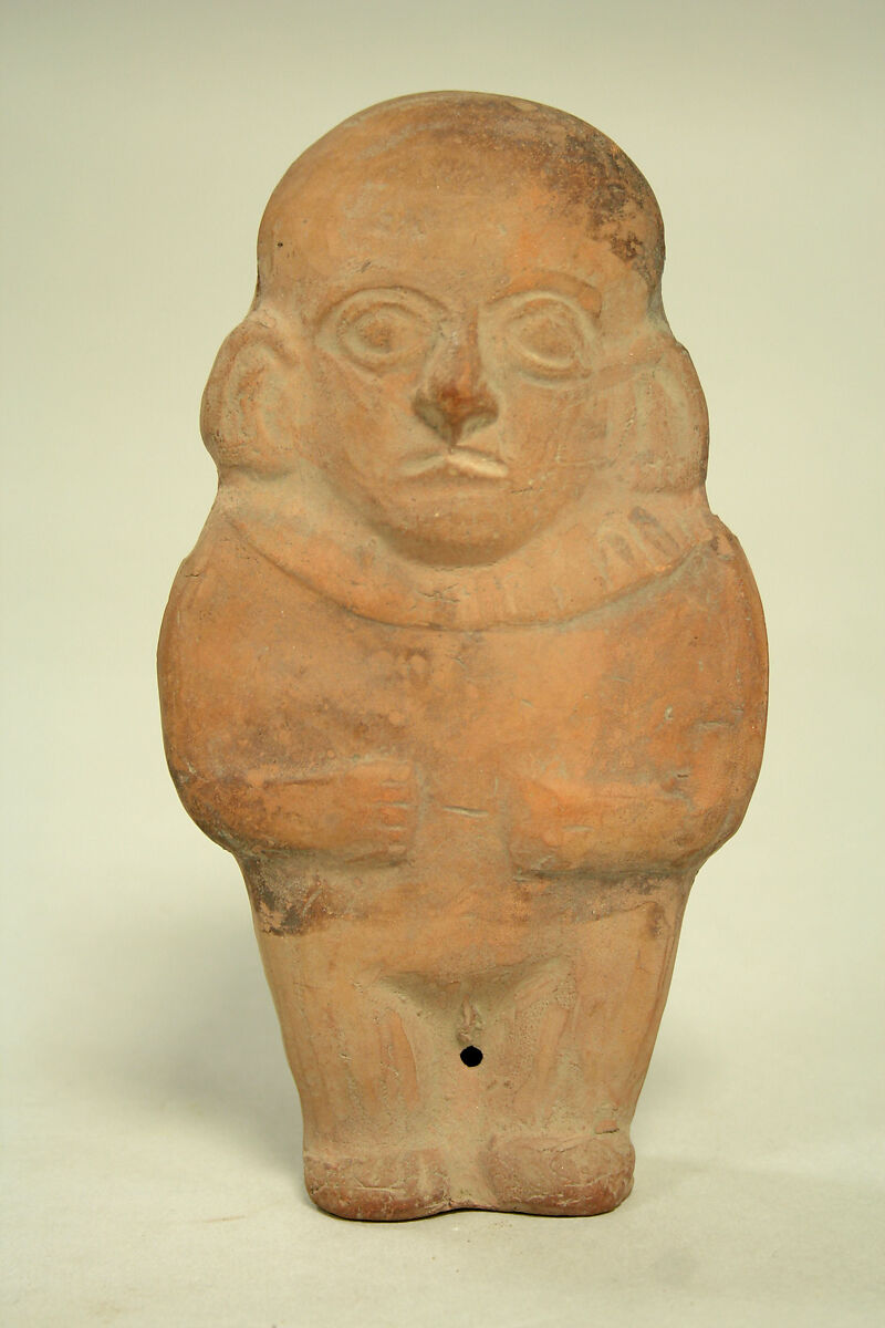 Standing Ceramic Figure, Ceramic, Moche 