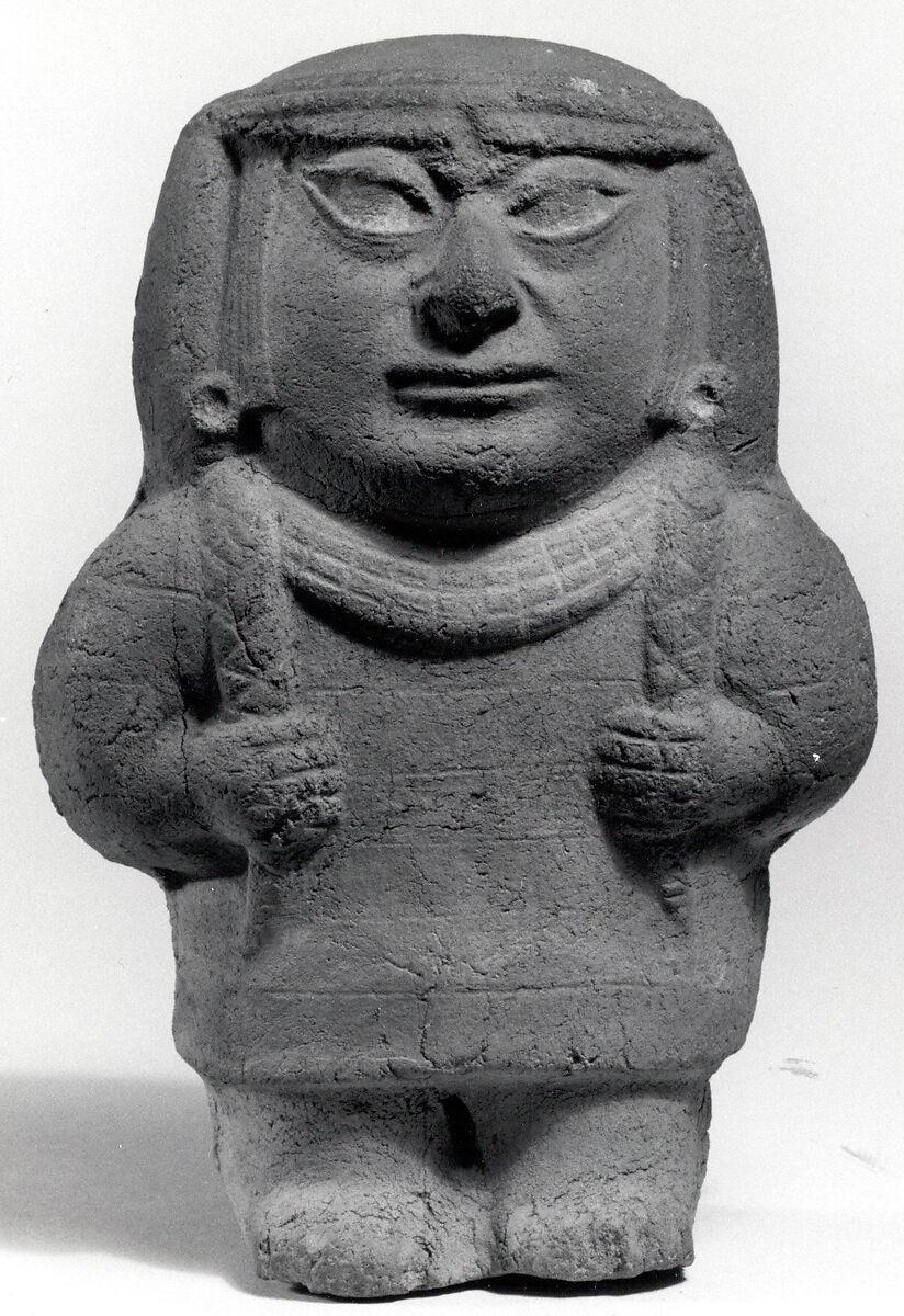 Standing Ceramic Figure, Ceramic, pigment, Moche