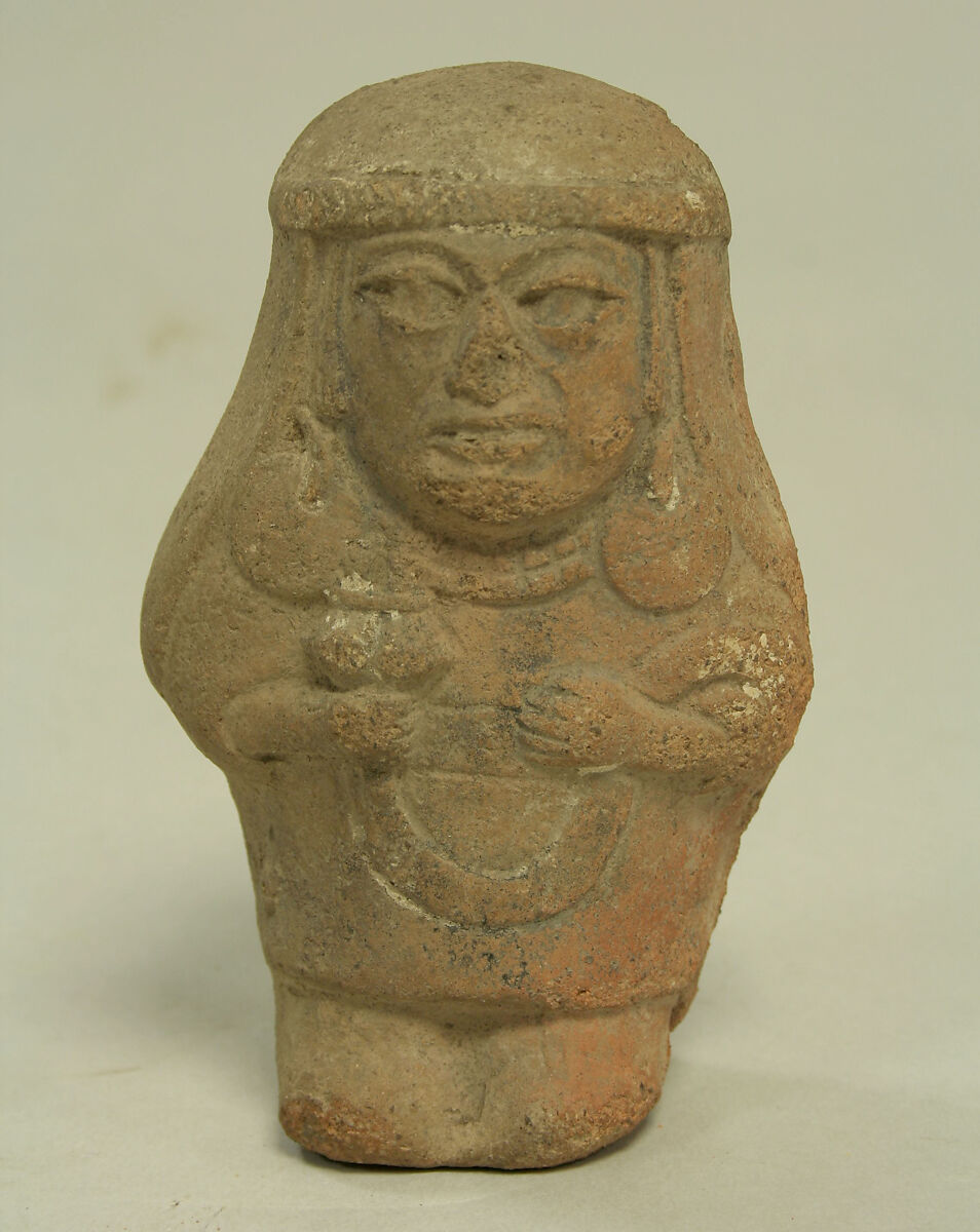 Standing Ceramic Figure, Ceramic, Moche 