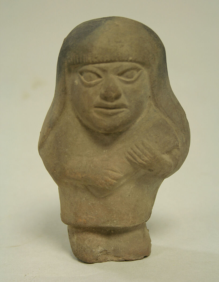 Standing Ceramic Figure, Ceramic, Moche 