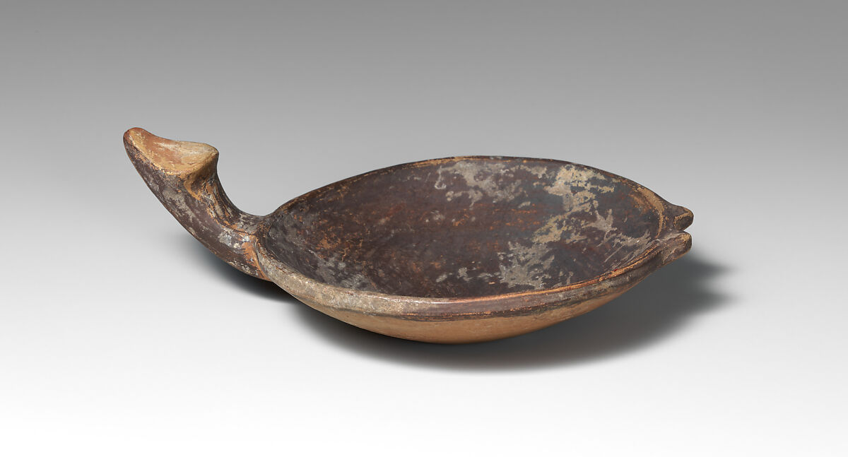 Miniature Dish with Handle, Ceramic, Inca