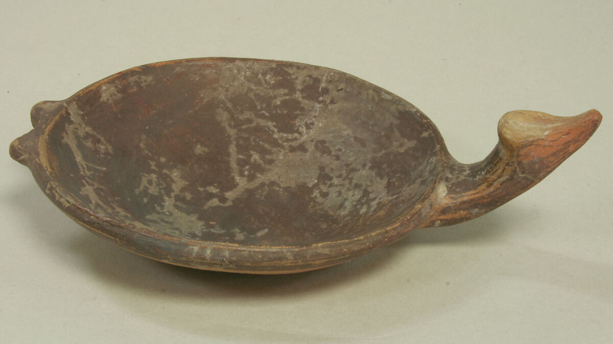 Miniature Dish with Handle, Ceramic, Inca