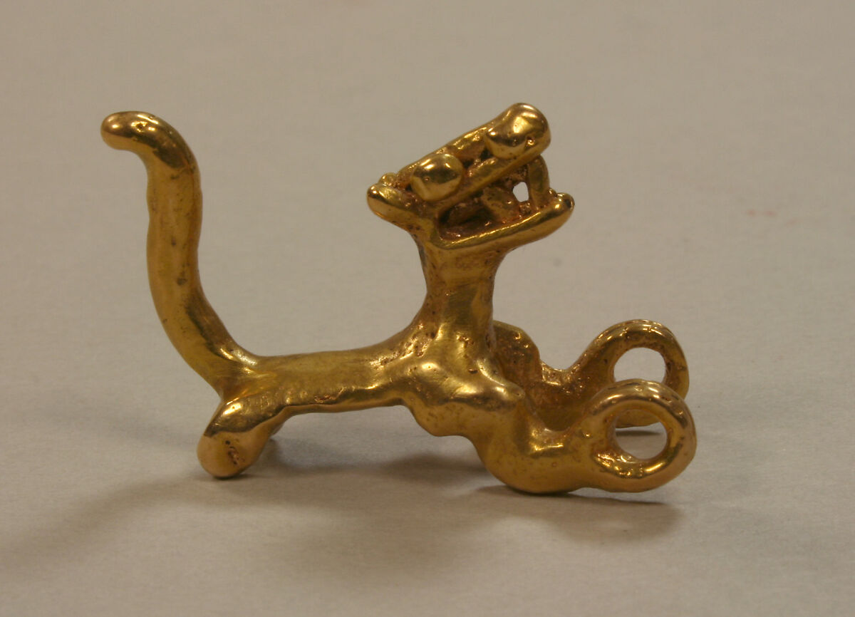 Feline Ornament, Gold, Costa Rica or Panama 