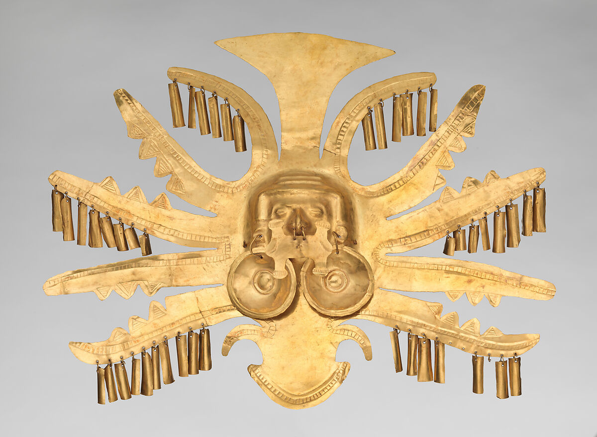 Headdress Ornament, Gold, Calima (Yotoco) 