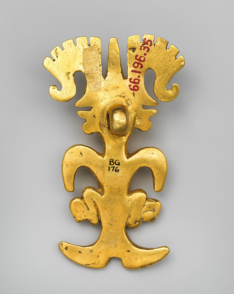 Figure pendant, International or Initial Style artist(s), Gold, International Style