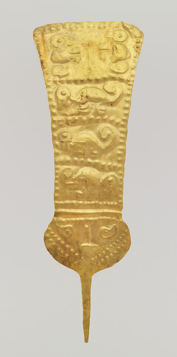 Plume, Lambayeque (Sicán) artist(s), Gold, Lambayeque (Sicán) 