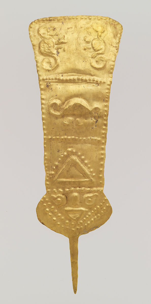 Plume, Lambayeque (Sicán) artist(s), Gold, Lambayeque (Sicán) 