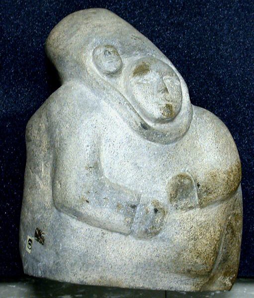 Female Figure, Pudlat Pudlo (Baffin Island, Nunavut, 1916–1992 Kinngait, Nunavut), Stone 
