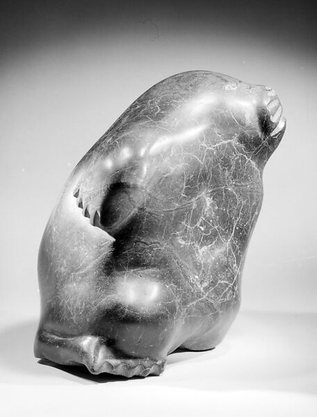 Stone Seal, Kananginak (First Nation, Inuit, near Cape Dorset, Nunavut 1930–2010 Ottawa), Stone, Inuit 