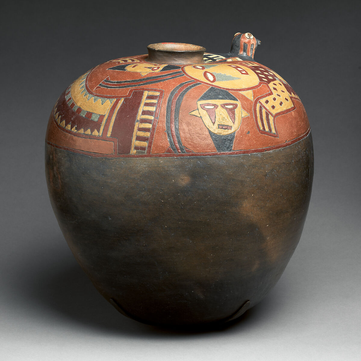 Storage jar, Paracas artist(s), Ceramic, post-fire paint, Paracas