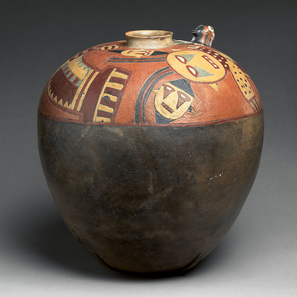 Storage jar, Paracas artist(s), Ceramic, post-fire paint, Paracas
