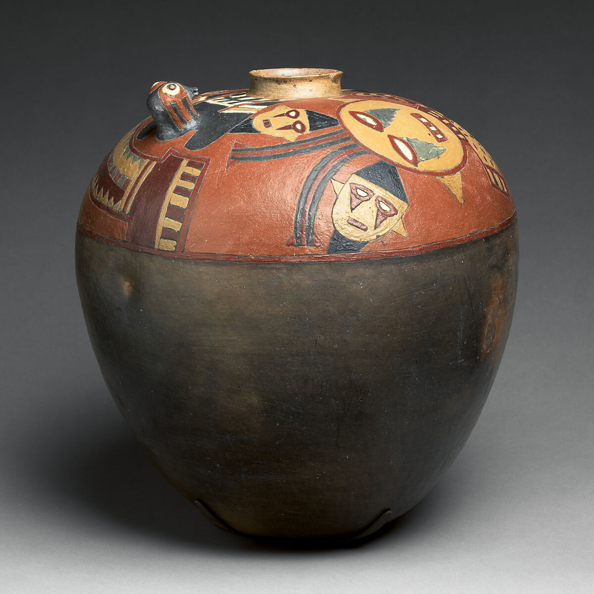 Storage jar, Paracas artist(s), Ceramic, post-fire paint, Paracas 