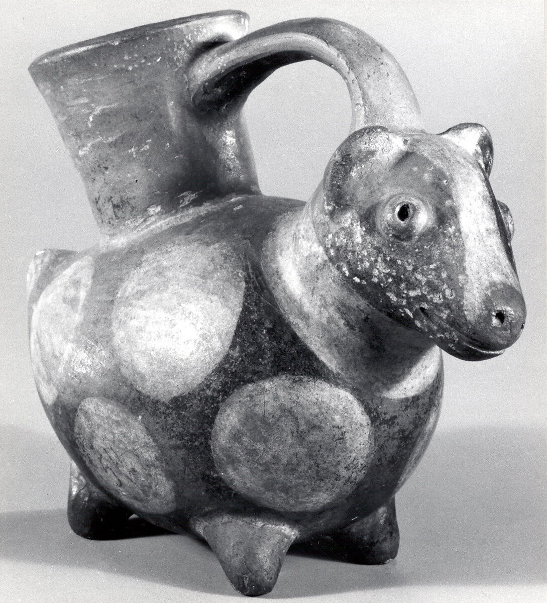 Animal Bottle, Ceramic, Moche (?)