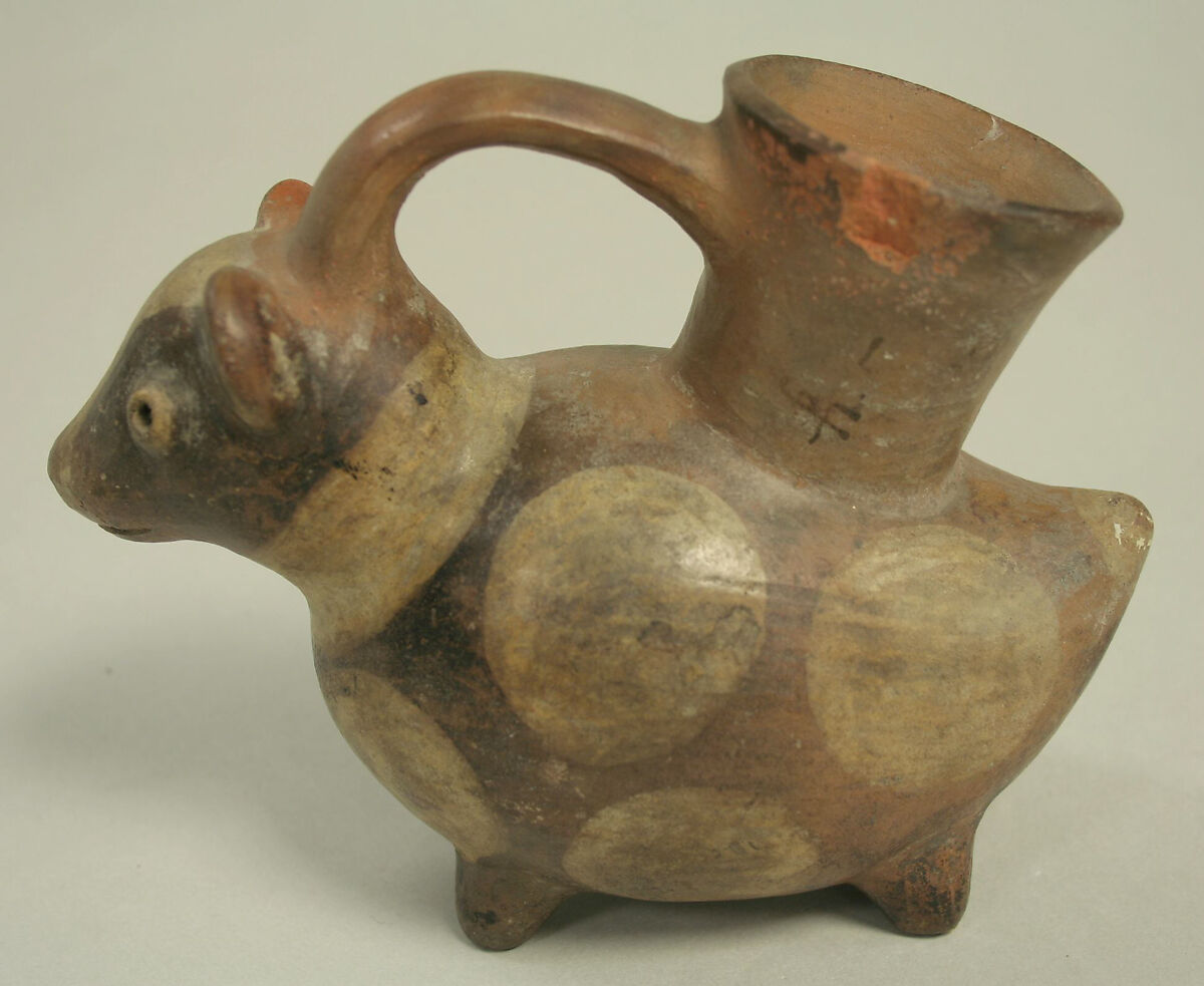 Animal Bottle, Ceramic, Moche (?) 