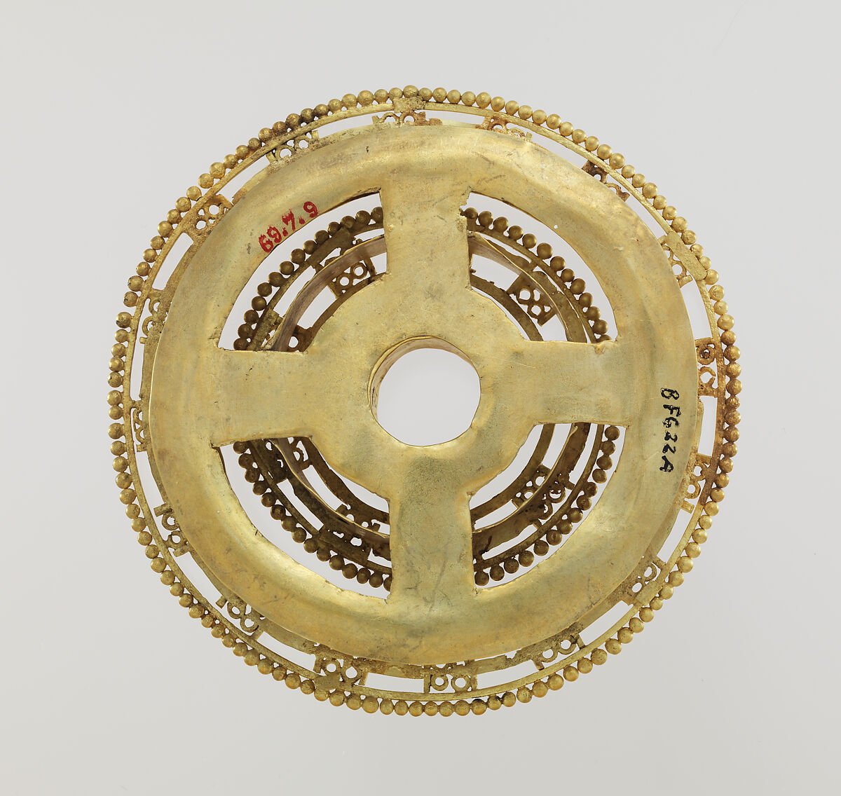 Earflare, Lambayeque (Sicán) artist(s), Gold, Lambayeque (Sicán)