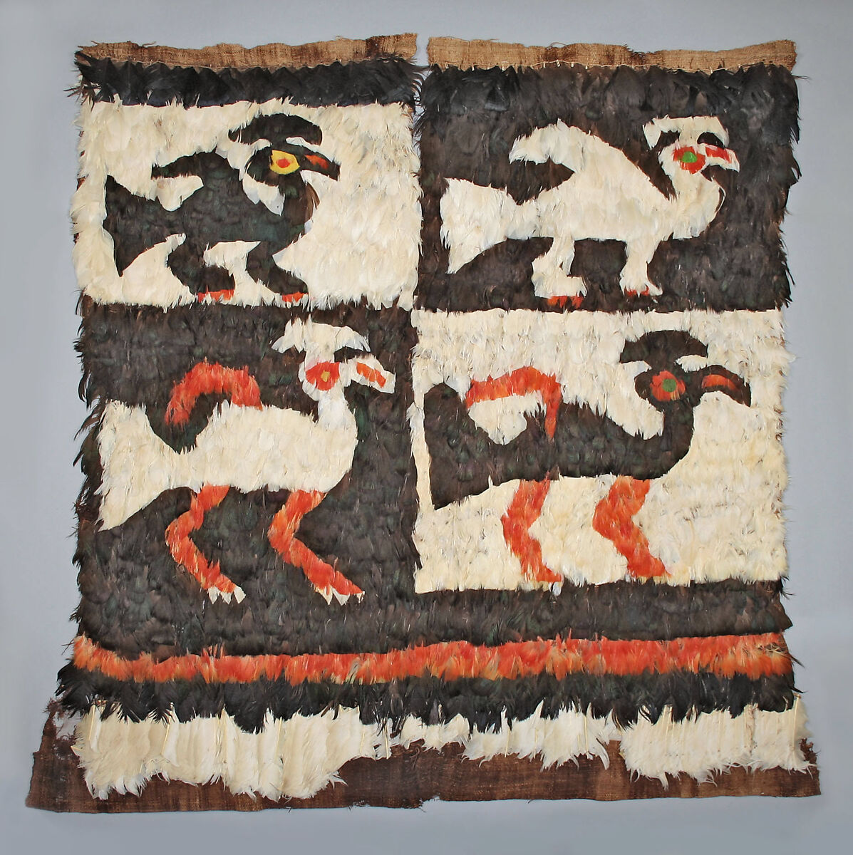 Feathered Tunic, Cotton, feathers, Chimú 