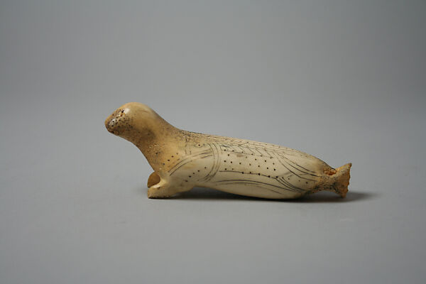 Caribou Antler Horn Seal, Horn (Caribou antler), ink, Inuit