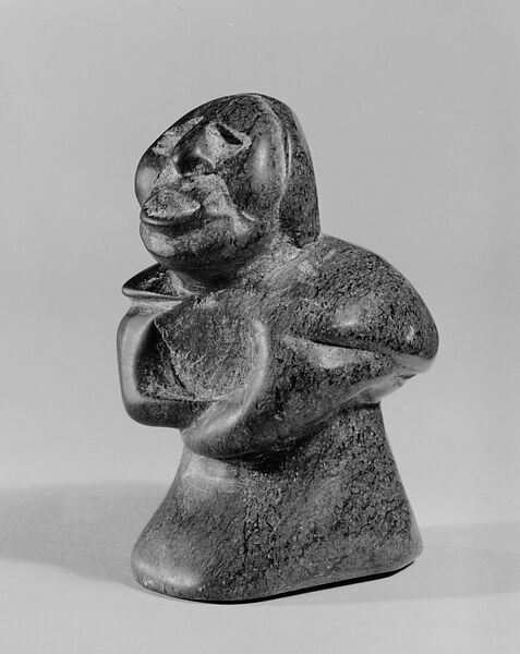 Stone Figure in Parka, Aluriak, Stone, Inuit 