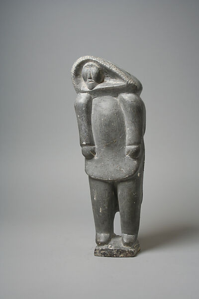 Stone Woman in Parka, Magalooma, Stone, Inuit 